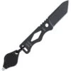 TOPS Knives TOPS CHI01 Chico Fixed Black Traction Coating Blade Knife With Carbon Steel Construction