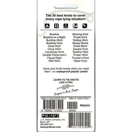 Pro-Knot O101 Outdoor Knot Waterproof Plastic Cards 4 Pro-Knot O101 Outdoor Knot Waterproof Plastic Cards - Image 2