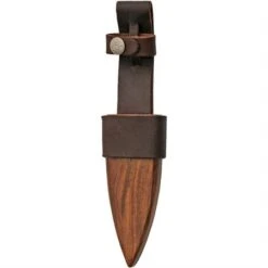Damascus 1171 Damascus Knives Sgian Dubh Wood Sheath With Rosewood Handle -TOPS Knives Shop 111925