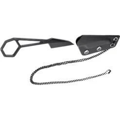 Kansept 0001A4 Hex Neck Knife Black Ti -TOPS Knives Shop 168818