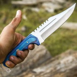 FH CPBW002 Bowie Blue Wood -TOPS Knives Shop 172000
