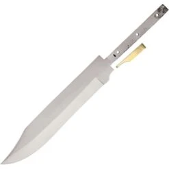 Blank 614 Bowie Blade Knife With Carbon Steel Construction Blade