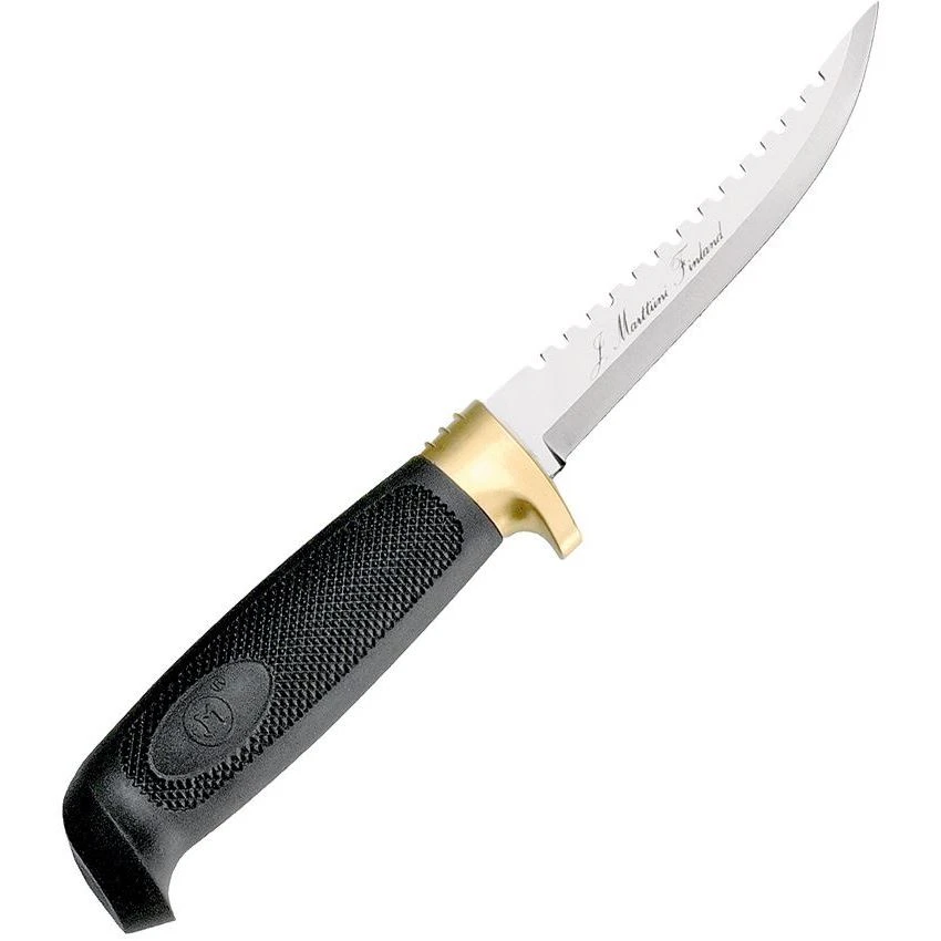 Marttiini 175014 Fisherman's Knife With Black Textured Rubber Handle 3 Marttiini 175014 Fisherman's Knife With Black Textured Rubber Handle