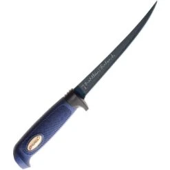 Marttiini 826014T Martef Fillet Knife With Blue Textured Rubber Handle