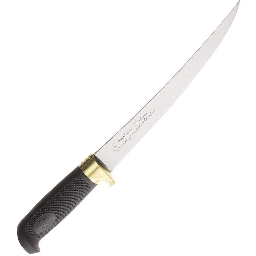 Marttiini 846014 Condor Golden Trout Fillet Knife With Black Textured Rubber Handle 3 Marttiini 846014 Condor Golden Trout Fillet Knife With Black Textured Rubber Handle