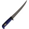 Marttiini 846014T Martef Fillet Knife With Blue Textured Rubber Handle And Leather Sheath -TOPS Knives Shop 218550 218554