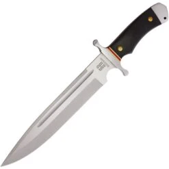 Rough Rider 1730 Highland Stonewash Finish Stainless Blade Knife With Black G10 Handle
