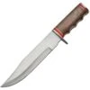 Pakistan 3380 Bowie Clip Point Blade Knife With Brown Finger Grooved Wood Handle 2 Pakistan 3380 Bowie Clip Point Blade Knife With Brown Finger Grooved Wood Handle -TOPS Knives Shop 222390 222394