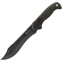 Reaper 11001 Tac Bowie Clip Point Blade Knife With Black TPR Handle