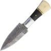 BucknBear 15916 Double Edge Damascus Steel Dagger Blade Knife With Brown Wood And White Smooth Bone Handle 1 BucknBear 15916 Double Edge Damascus Steel Dagger Blade Knife With Brown Wood And White Smooth Bone Handle -TOPS Knives Shop 223551 223555