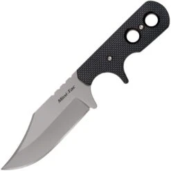 Cold Steel 49HCF Mini Tac Bowie Stainless Blade Knife With Black Griv-Ex Handle