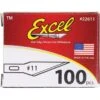 Excel Blades 22611 No 11 Double Honed Blade 100pk -TOPS Knives Shop 263901 263906