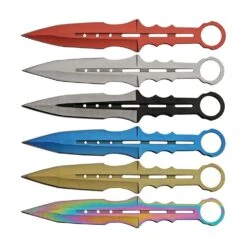 China Made 211555 6pc Multicolor Throwing Knives